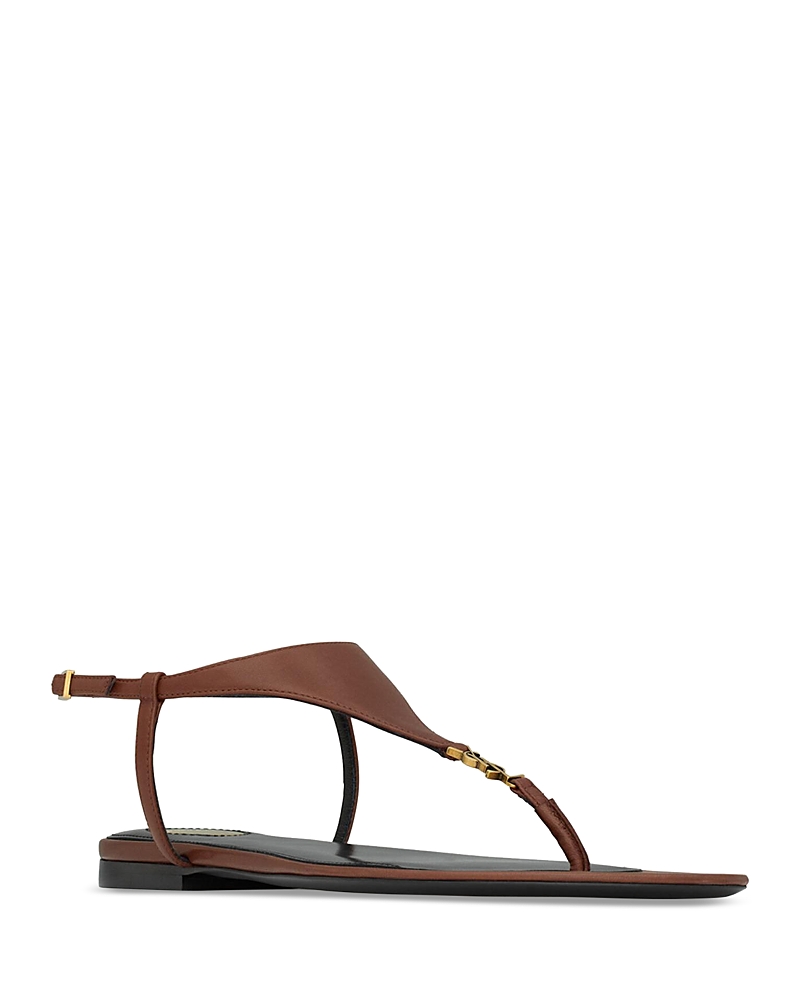 Saint Laurent Women's Cassandra Slingback Thong Sandals