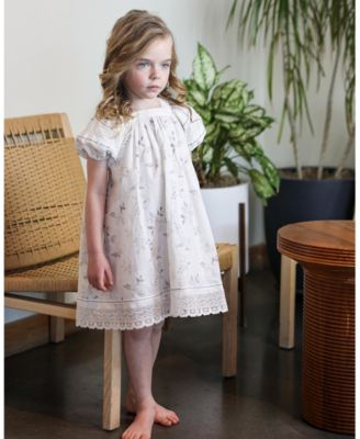 Girls' Pretty Poppies Short Sleeve Dress - Little Kid