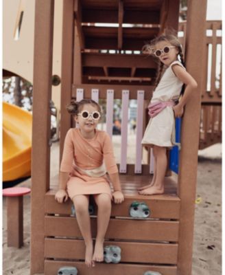 Girls' Boxy Belt Bag 3/4 Sleeve Dress - Little Kid, Big Kid