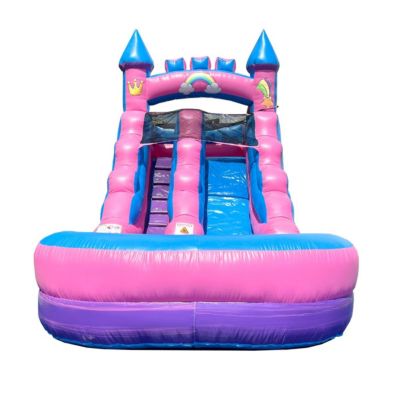  Inflatable Water Slide Without Blower Foot Backyard Inflatable Slide for Summer Fun - Slide with Water Pool for Kids