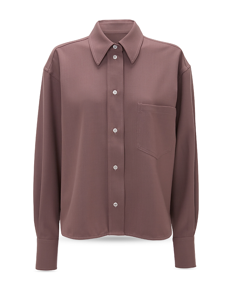 Victoria Beckham Cropped Shirt In Pink