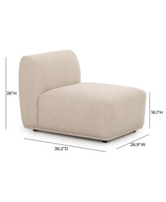 Sylvie Boucle Armless 1-Seater Chair
