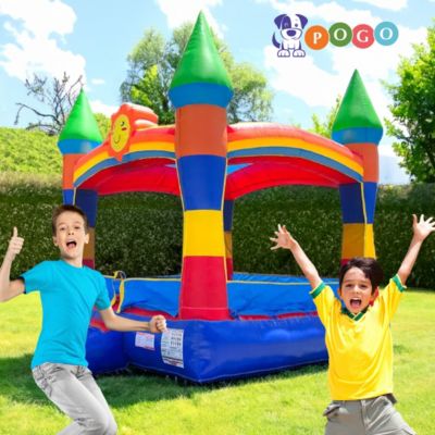  Premium Inflatable Without Blower Foot - Deluxe Castle Big Crossover Inflatable Bouncy House Jumper Unit for Kids