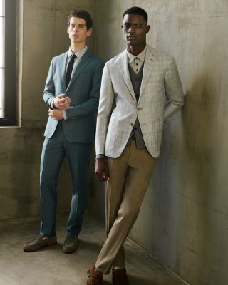  Kei Wool, Silk & Linen Plaid Unstructured Regular Fit Sport Coat