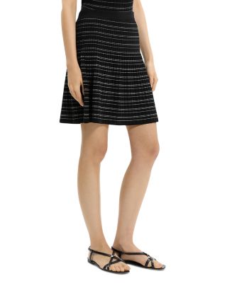 Rib Stripe Mini Skirt