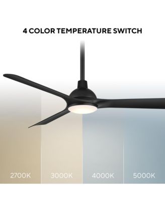 Smart Fans Gage 52in Selectable 2700-3000-4000-5000K LED Indoor or Outdoor Smart Home Ceiling Fan