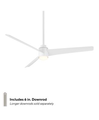 Smart Fans Novelle 52in Selectable 2700-3000-4000-5000K LED Indoor or Outdoor Smart Home Ceiling Fan