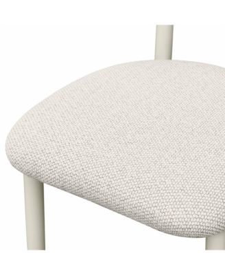 Annika Textured Fabric Outdoor Dining Chair