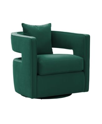 Kennedy Velvet Swivel Chair