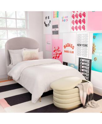 Lillian Velvet Storage Bench