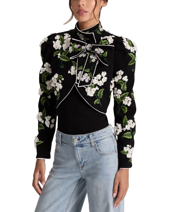 Addison Embroidered Cropped Jacket