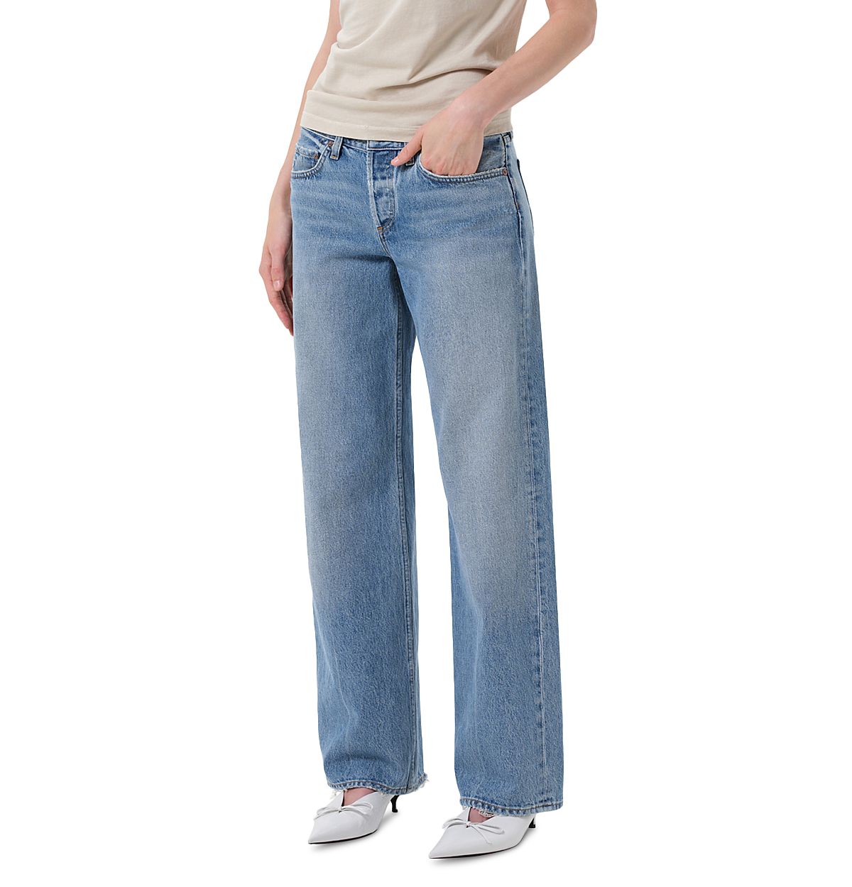 Agolde Low Rise Baggy Jeans