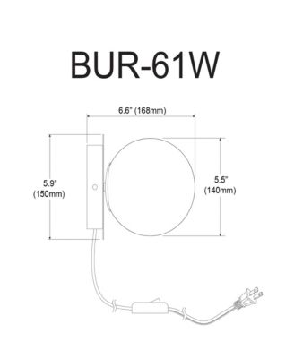 Burlat 1 Light Wall Lamp