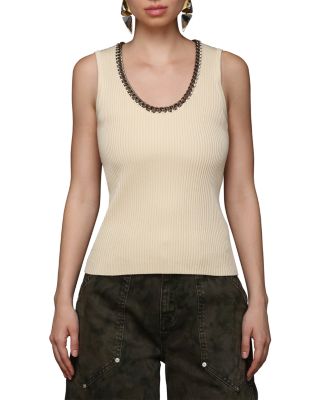Avec Les Filles - Embellished Tank Top