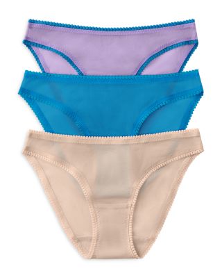 Mesh Hip Bikinis, Set of 3