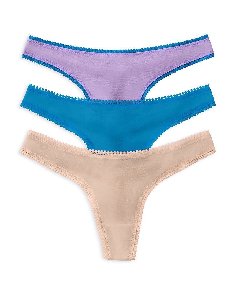On Gossamer 3-pack Mesh Thongs In Multi