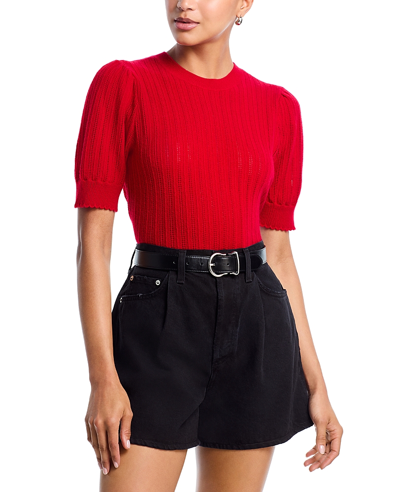 Frame The Ladder Cashmere Pointelle Sweater