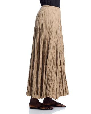 Crinkled Maxi Skirt