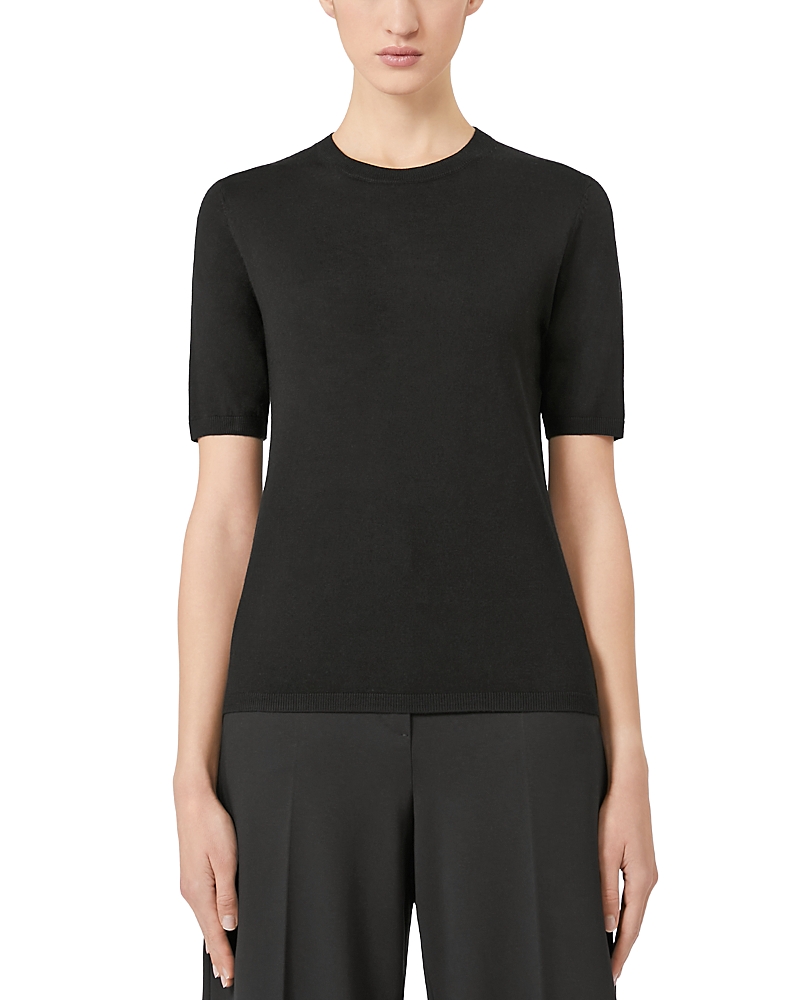 Max Mara Warren Silk And Cashmere Sweater In Black