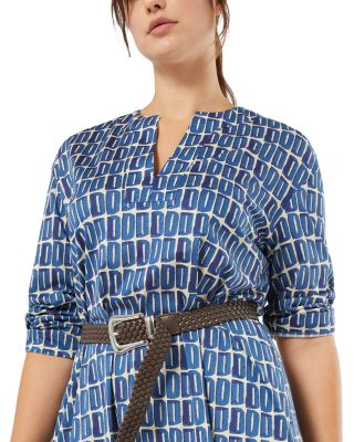 Plus Ancella Navy Dress