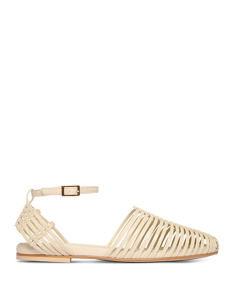 Freda Salvador Blake Sandals Vanilla Calf In Metallic