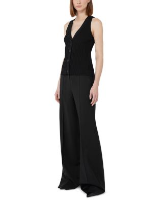 Bimba V Neck Button Front Top