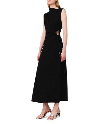 Maje - Cutout Waist Maxi Dress