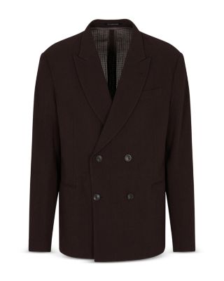 Double Breasted Peak Lapel Blazer