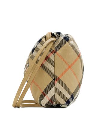 Unisex Check Crossbody Pouch