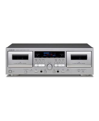  W-1200 Dual Cassette Player & Recorder with Pitch Control, Mic Input, & USB Out