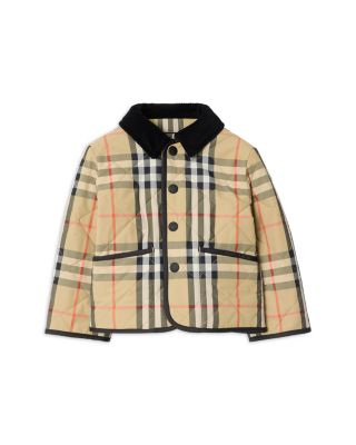 Boys' Check Quilted Barn Jacket - Baby