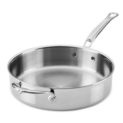 ProBond Luxe 3.5 Quart Professional Clad Stainless Steel Saute Pan with Lid
