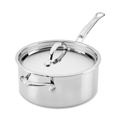 ProBond Luxe 4 Quart Professional Clad Stainless Steel Saucepan with Lid 