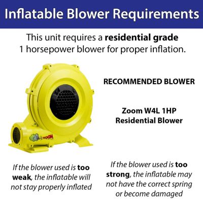  Premium Inflatable Without Blower - Deluxe Castle Big Crossover Inflatable Bouncy House Jumper Unit for Kids