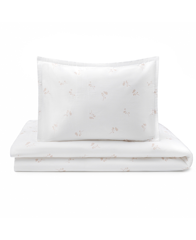 Domani Home Flora Portable Crib Sheet In White