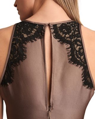 Petites Anais Lace Draped Dress