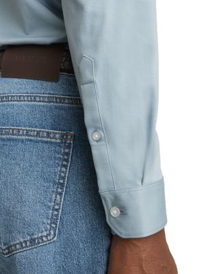 Duke Slim Fit Soft Jersey Button Front Shirt  