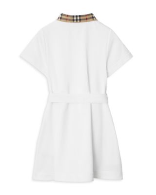 Girls' Check Collar Polo Shirt Dress, Little Kid, Big Kid - Exclusive