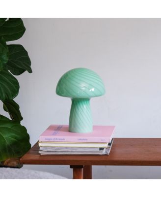 Petite Close Top Glass Mushroom Lamp