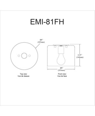 Emilia 1 Light Flush Mount