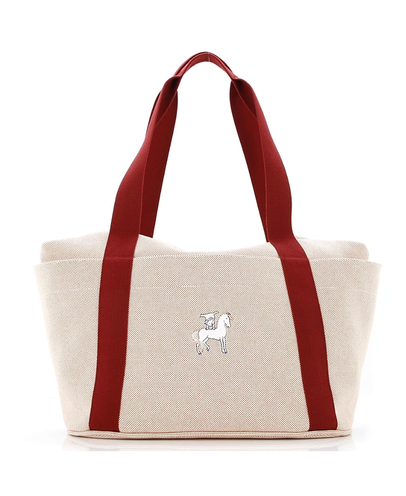 Pre-owned Pre-owned Hermes Hermes Cabriole Nappy Tote Canvas In Red