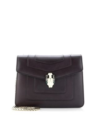 Pre-Owned Bvlgari - Small Serpenti Forever Square Shoulder Bag Leather