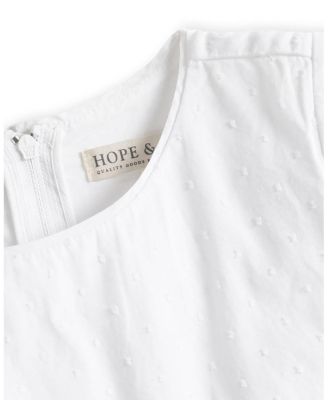 Heirloom Girls' Organic Tulip Sleeve Swiss Dot Party Dress - Little Kid, Big Kid