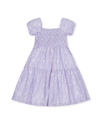 Hope & Henry - Girls' Short Bubble Sleeve Smocked Dress - Little Kid