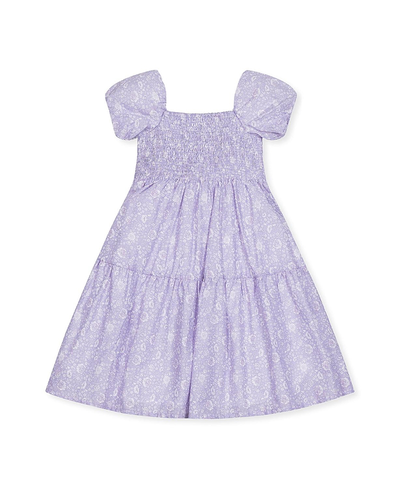 Hope & Henry Girls' Short Bubble Sleeve Smocked Dress - Little Kid
