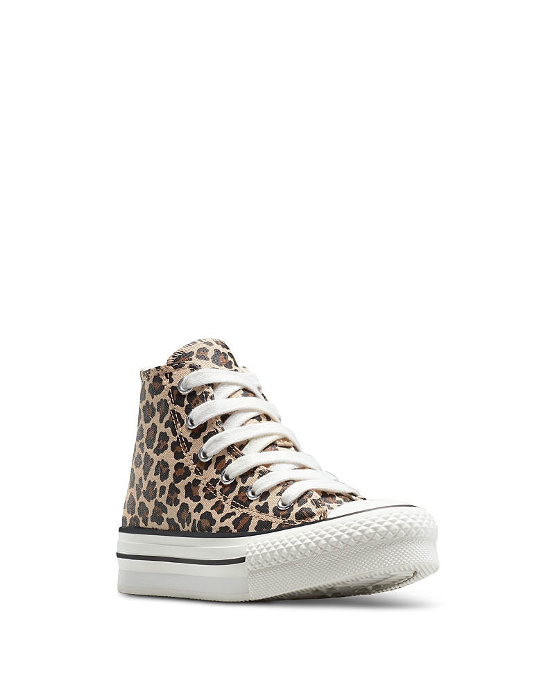 Converse Girls' Chuck Taylor All Star Eva Lift Hi Leopard Sneakers - Big Kid