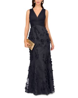 Floral Appliqu&eacute; Mermaid Gown - Exclusive