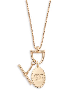 Ralph Lauren - Logo Pendant Necklace, 36"