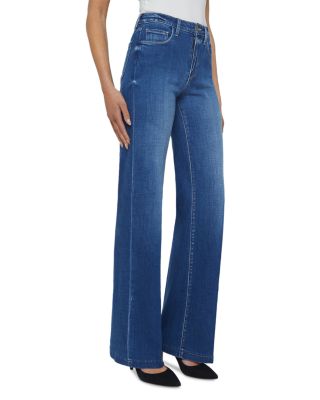 Clayton High Rise Wide Leg Jeans in Kaplan