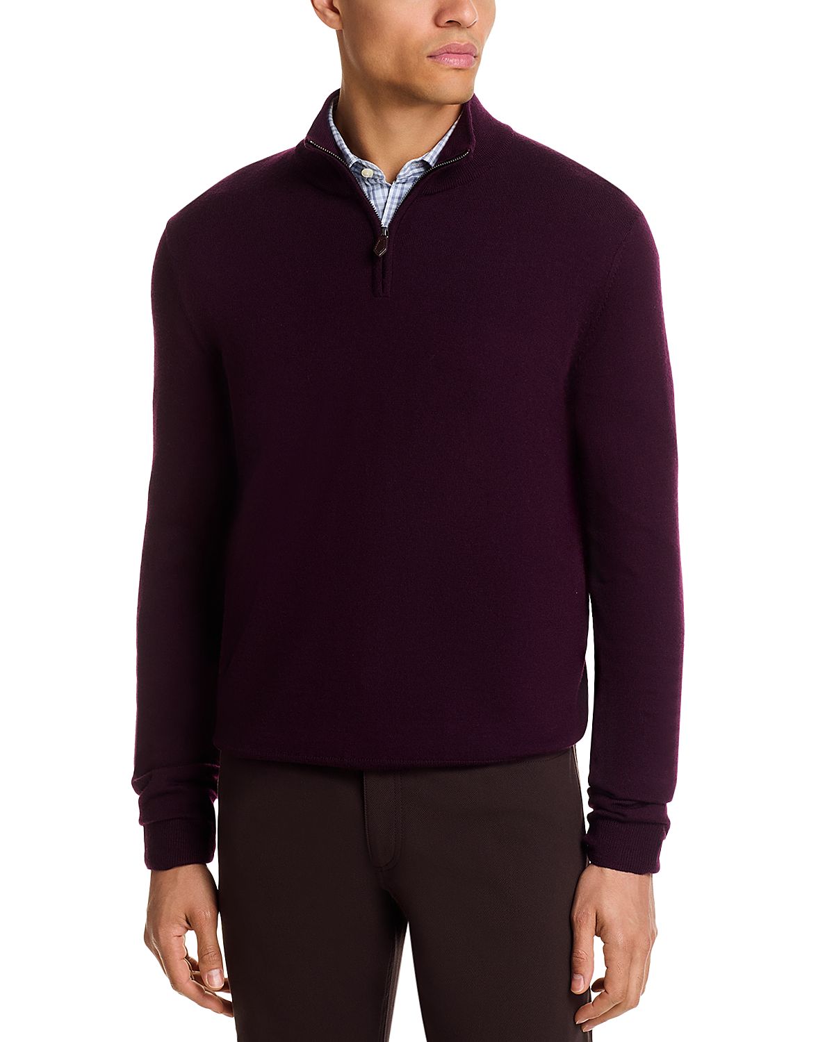 The Men's Store at Bloomingdale's Quarter-Zip Merino Wool Sweater - Exclusive